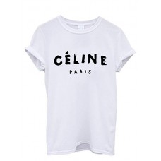 Camiseta T-shirt Céline Paris Branca
